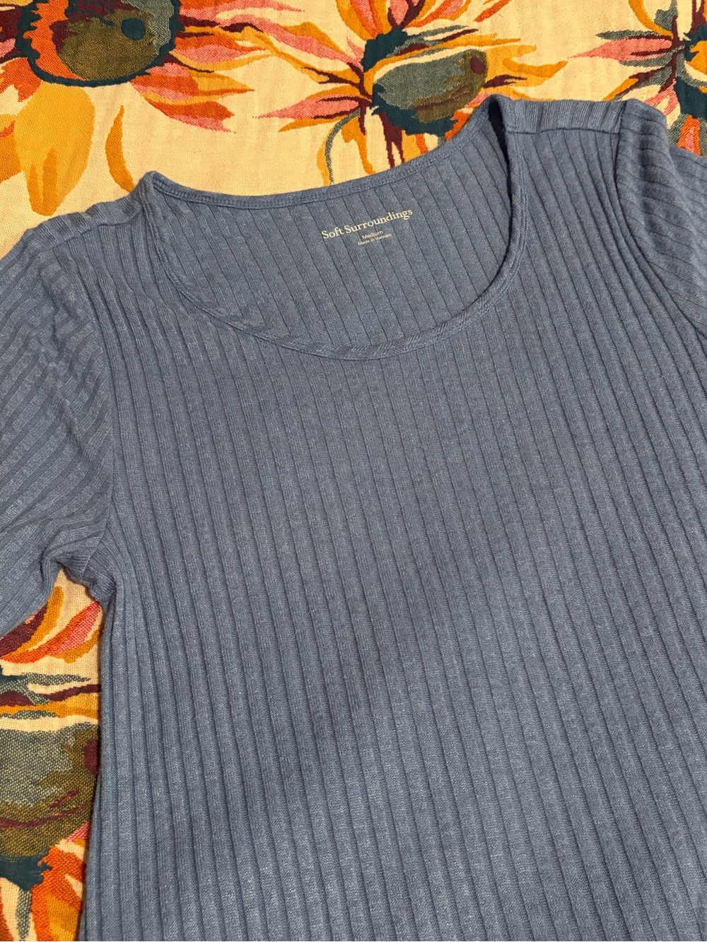 Soft Surroundings Ribbed Scoop-Neck Maxi Dress - Light Blue, Super Soft Medium - Picture 2 of 6
